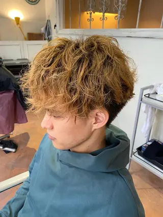 ショート パーマ メンズ 【メンズ特化】 茅野　洋介のヘアスタイル
