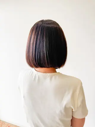ミディアム 安田 里奈のヘアスタイル