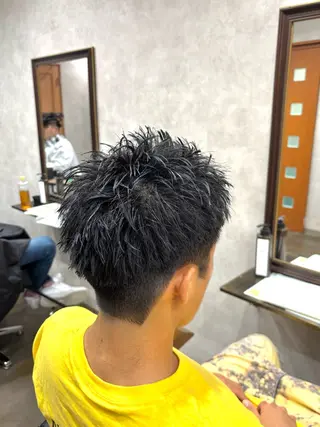 ショート パーマ パーマ職人🔥／短髪 執行役員／YUTAのヘアスタイル