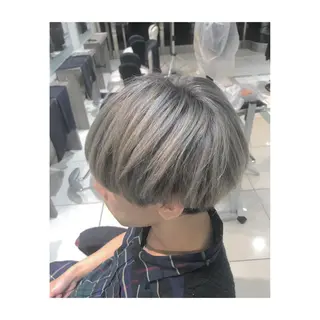 ショート カラー メンズ 中野 竜介のヘアスタイル