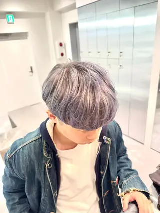 カラー パーマ メンズ ブリーチ/パーマ特化 片平和寿のヘアスタイル