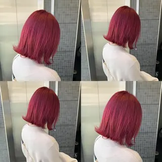 ミディアム カラー 色落ちまで可愛い🧚 心斎橋hikaruのヘアスタイル