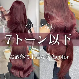 ロング カラー ブリーチなしの達人 🌈KAITOのヘアスタイル