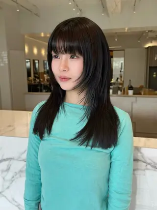 セミロング haruna .のヘアスタイル