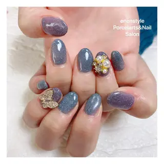 ミディアム ネイル 🐾enen style 🐾のネイルデザイン