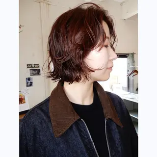 ショート パーマ デザインカット🎨 ボブ🫟おざきのヘアスタイル