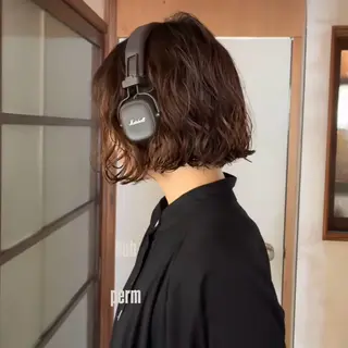 ショート パーマ 原宿/くるくるパーマ 🌴yacoのヘアスタイル