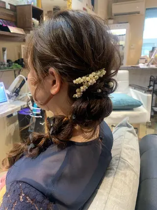 ロング ヘアアレンジ 林 友美のヘアスタイル