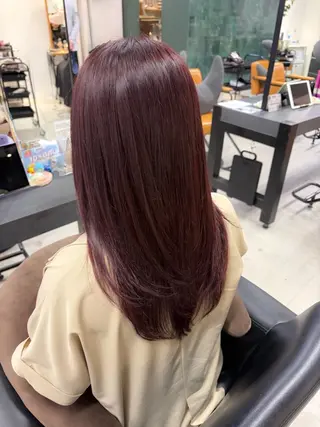 セミロング かおり/似合わせ/ 透明感カラーのヘアスタイル