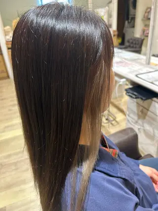 ロング カラー 小川 遥加のヘアスタイル