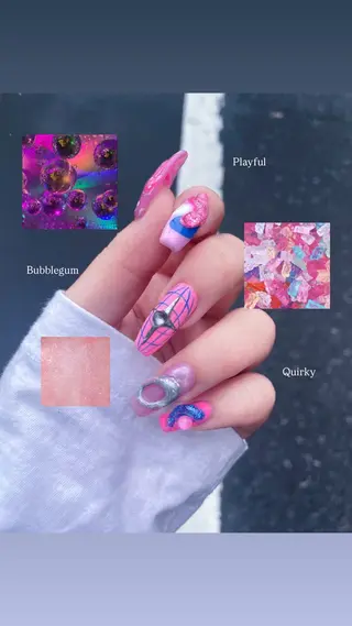 セミロング myuone ☆miyuのネイルデザイン
