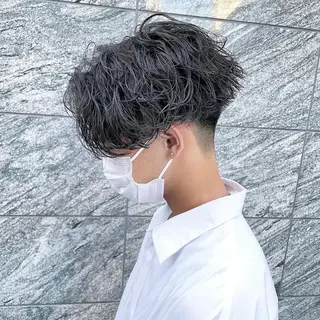 ショート カラー パーマ メンズ 【メンズサロン】 BLUCK 横浜のヘアスタイル