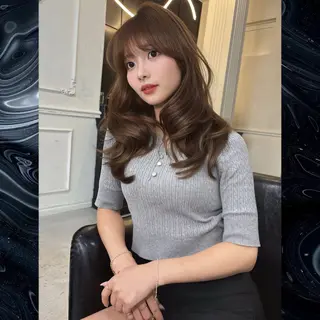 ミディアム Maison Halu YUKIのヘアスタイル