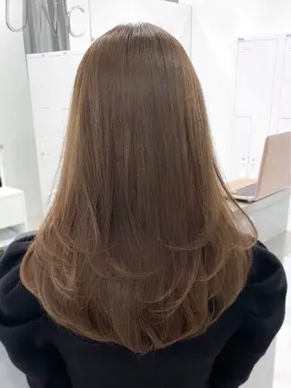 ロング City/louwe 韓国レイヤーカットのヘアスタイル