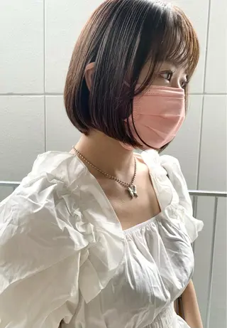 ショート カラー 樫原裕二/似合わせ カット/透明感カラーのヘアスタイル