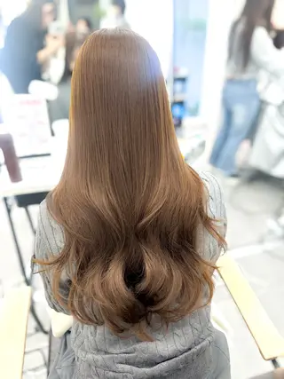 ロング 顔周り/くびれヘア 韓国ヘア💕風間るなのヘアスタイル