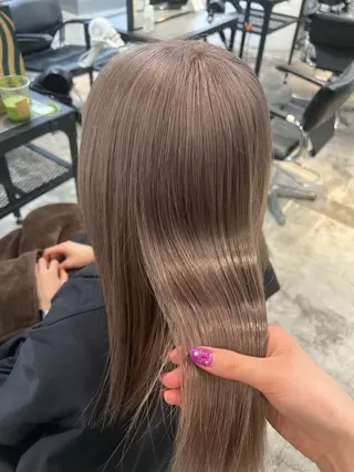 ミディアム カラー ヘアアレンジ 💟ケア×ハイトーン 💟/ミオのヘアスタイル