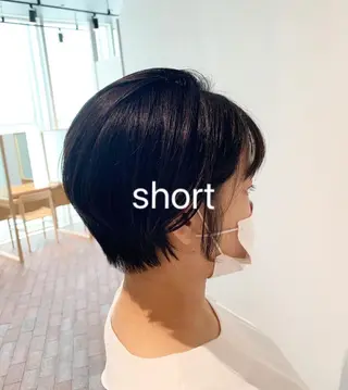 ショート ヘアアレンジ 透明感カラー ボブ/ 直感カラー診断のヘアスタイル