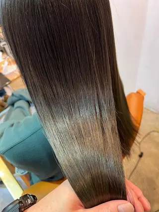 ロング カラー 縮毛矯正&髪質改善 ⭐️OGUのヘアスタイル