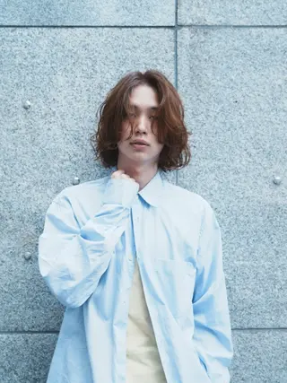 ミディアム パーマ メンズ 【fifth】メンズ パーマmomokaのヘアスタイル