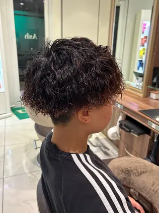 パーマ Ash 平井 青木🤍のヘアスタイル