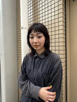 セミロング kai🐇似合わせ レイヤーカットのヘアスタイル