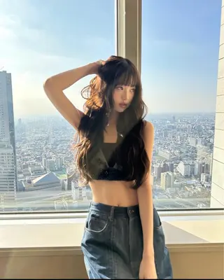 ロング カラー パーマ ヘアアレンジ メンズ 上品＆韓国風 🥀海心🥀のヘアスタイル