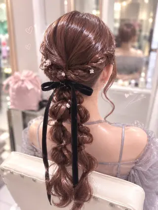 ヘアアレンジ 透明感カラー🤎 静岡/💖ヘアセットのヘアスタイル