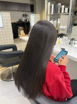 セミロング カラー ヘアアレンジ Over hair_ misakiのヘアスタイル