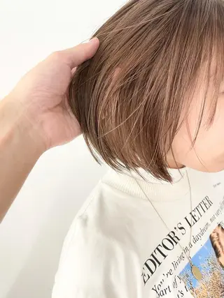 ショート 透明感カラー* レイヤー/清水大地のヘアスタイル