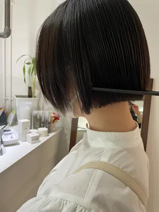 ショート カラー 大人ボブと似合 わせカラー/馬場 翼のヘアスタイル