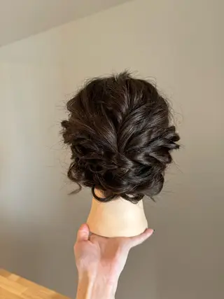 セミロング ヘアアレンジ お呼ばれセット🕊️ 高円寺/太田和のヘアスタイル