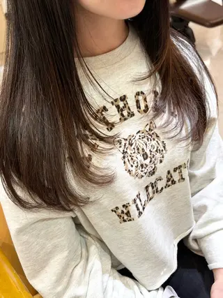 ロング ボブパーマ/ スズキユウナのヘアスタイル