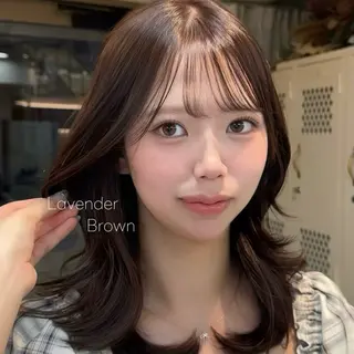 ミディアム カラー 韓国ヘア/美髪 / Inori🇰🇷のヘアスタイル