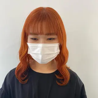 セミロング カラー Okamura Chisatoのヘアスタイル