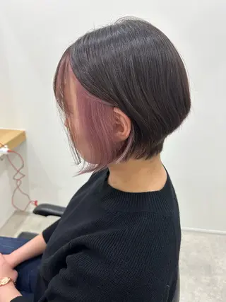 ショート カラー レイヤー/ヘアセット 💐nao.のヘアスタイル