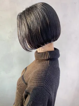 ショート カラー パーマ ヘアアレンジ ITbyALBUM 中野店のヘアスタイル