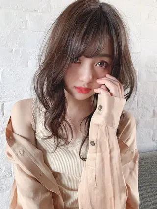 セミロング カラー 上條 航平のヘアスタイル