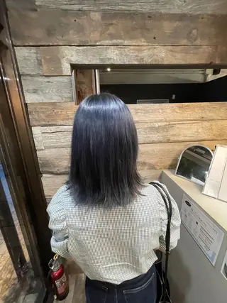 ミディアム andKおもろまち店 艶ダブルカラー✨のヘアスタイル