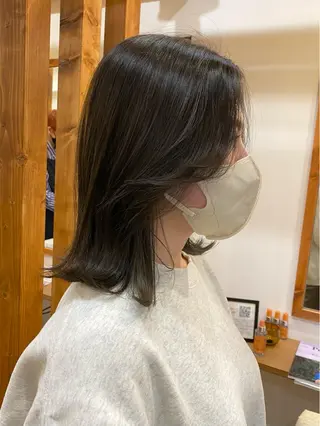 ミディアム カラー 馬場 涼平のヘアスタイル