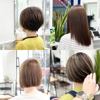 セミロング パーマ ショート特化 💐川崎希💐のヘアスタイル
