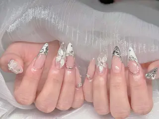 ネイル チップ長さ出し 専門店のネイルデザイン