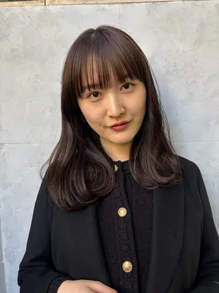 ミディアム ボブ×レイヤーカット 透明感カラー/Fuuのヘアスタイル