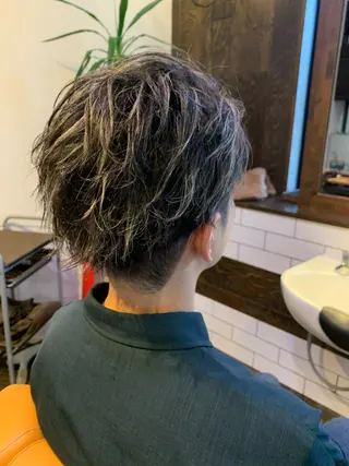 ショート カラー メンズ メンズ/barber /森 智樹のヘアスタイル