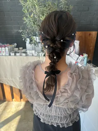 ヘアアレンジ ヤマグチ ユキナのヘアスタイル