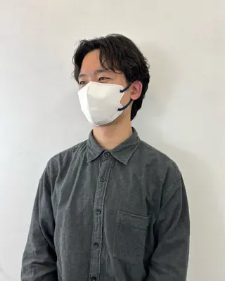 ショート パーマ メンズ 栗崎 菜弥のヘアスタイル