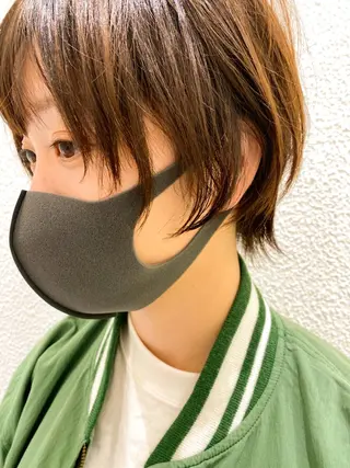 ショート カラー 骨格・生え癖補正✂︎ ウエモト タクのヘアスタイル