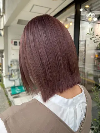 ミディアム カラー 木村 陽菜のヘアスタイル