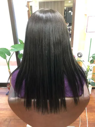 ロング カラー キセ ワカナのヘアスタイル
