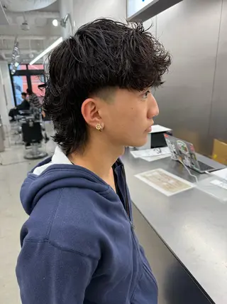 ショート パーマ メンズ 亀井隆汰/メンズ専門 パーマ特化美容師のヘアスタイル